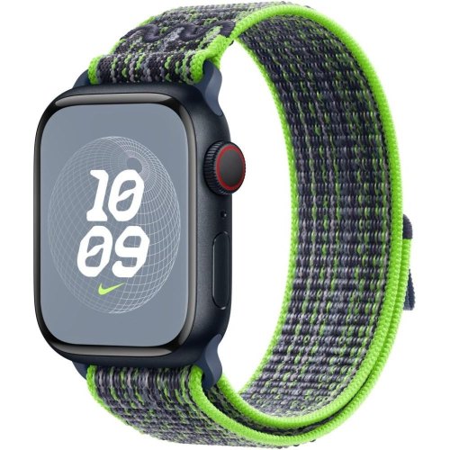 Ремінець Apple Watch 41mm Bright Green/Blue Nike Sport Loop (MTL03ZM/A)