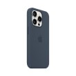 Чохол Apple iPhone 15 Pro Silicone Case with MagSafe - Storm Blue, Model A3125