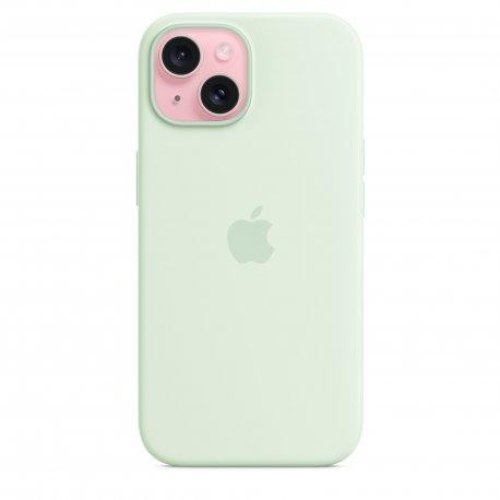 Чохол Apple iPhone 15 Silicone Case with MagSafe - Soft Mint, Model A3123