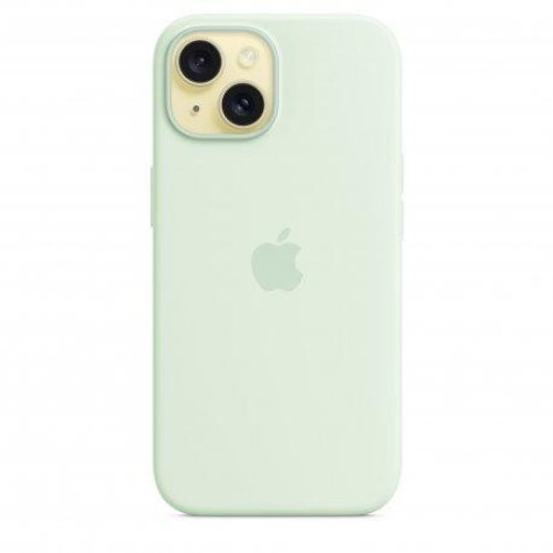 Чохол Apple iPhone 15 Silicone Case with MagSafe - Soft Mint, Model A3123