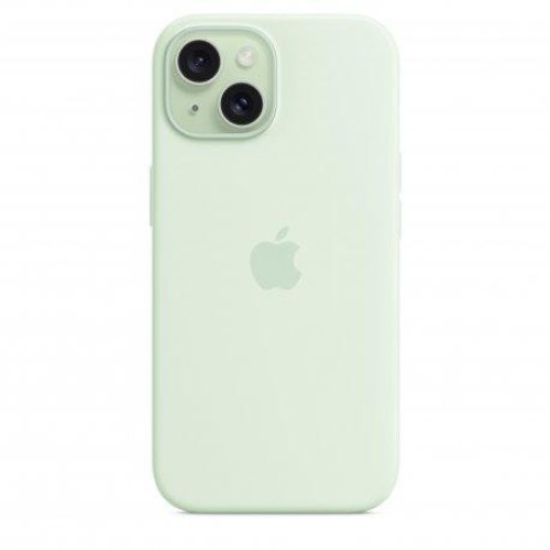 Чохол Apple iPhone 15 Silicone Case with MagSafe - Soft Mint, Model A3123