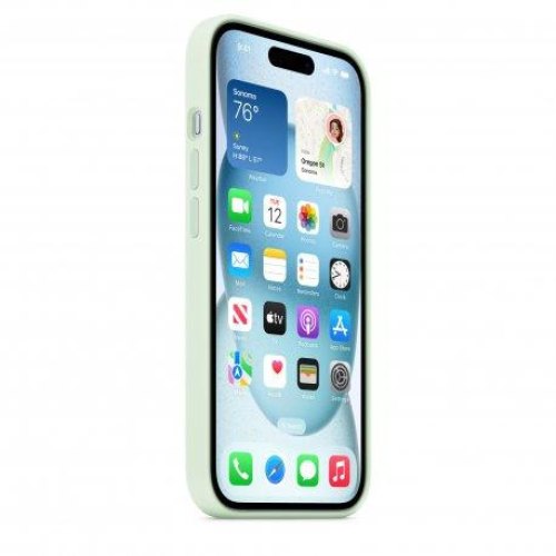 Чохол Apple iPhone 15 Silicone Case with MagSafe - Soft Mint, Model A3123