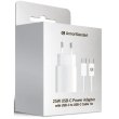 Мережевий зарядний пристрій ArmorStandart AR-TA800W USB-C 25W white + кабель USB-C to USB-C (ARM63804)