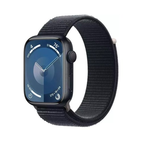 Смарт годиннки Apple Watch Series 9 GPS 45mm Midnight Aluminium MR9Q3 with Soft Mini Sport Loop MW4Q3 **