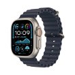 Смарт годиннки Apple Watch Ultra 2 2024 GPS + Cellular 49mm Natural Titanium Case with Navy Ocean Band **