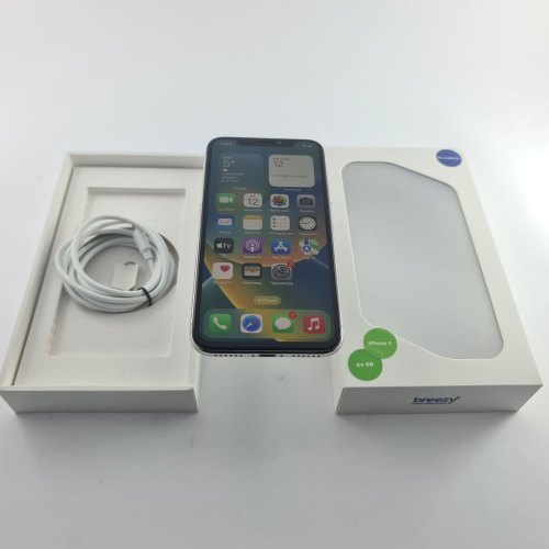 Смартфон Apple iPhone X 64 GB Silver USED **