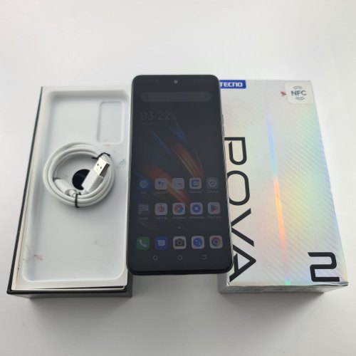 Смартфон Tecno Pova 2 (LE7n) 4/64Gb Dazzle Black USED **