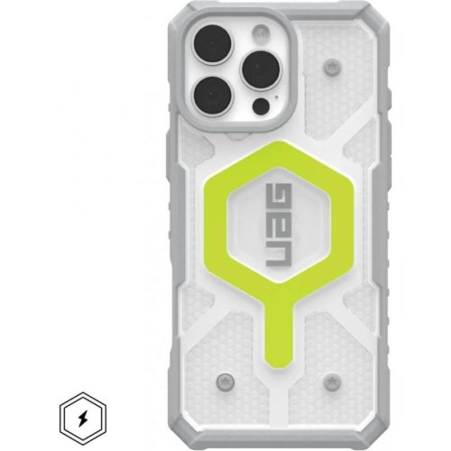 Чохол UAG для iPhone 16 Pro Max, Pathfinder Clear Magsafe, Active Neon