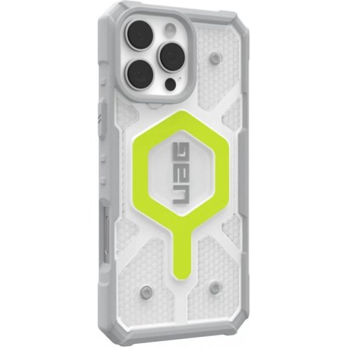Чохол UAG для iPhone 16 Pro Max, Pathfinder Clear Magsafe, Active Neon