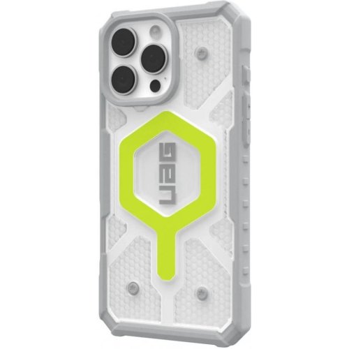 Чохол UAG для iPhone 16 Pro Max, Pathfinder Clear Magsafe, Active Neon