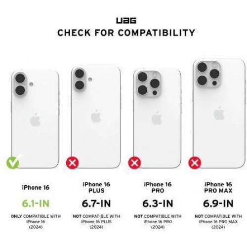 Чохол UAG для iPhone 16, Pathfinder Clear Magsafe, Ice