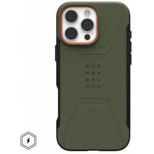 Чохол UAG для iPhone 16 Pro Max, Civilian Magsafe, Olive Drab