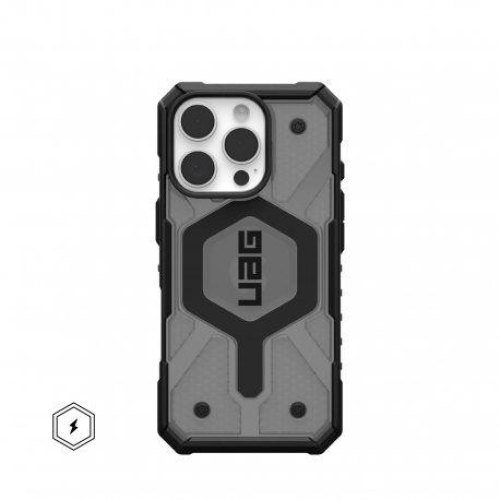 Чохол UAG для iPhone 16 Pro, Pathfinder Clear Magsafe, Ash