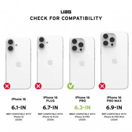 Чохол UAG для iPhone 16 Pro, Essential Armor Magsafe, Cloud Blue