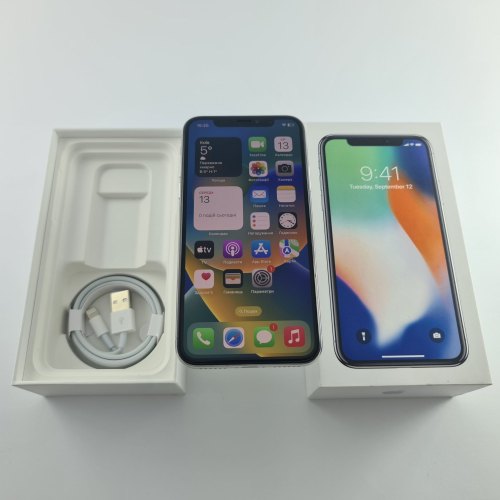 Смартфон Apple iPhone X 64 GB Silver USED **