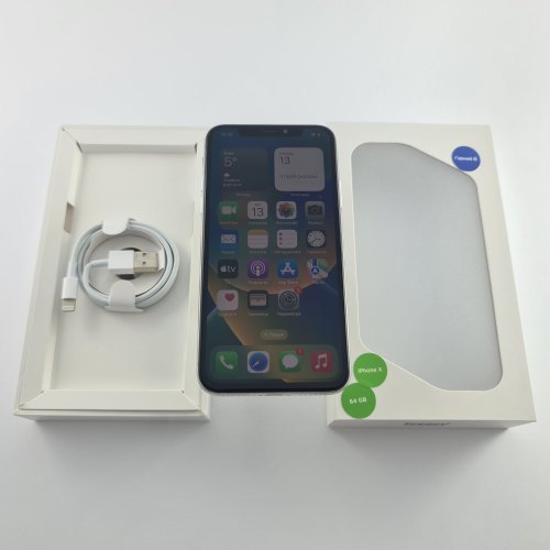 Смартфон Apple iPhone X 64 GB Silver USED **