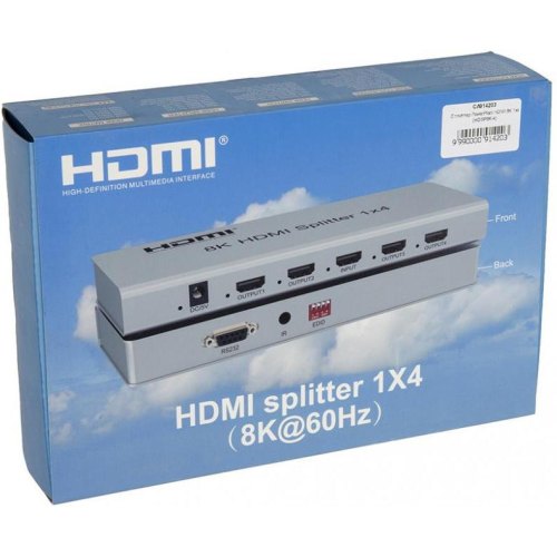 Спліттер PowerPlant HDMI 8K 1x4 (HDSP8K-4)