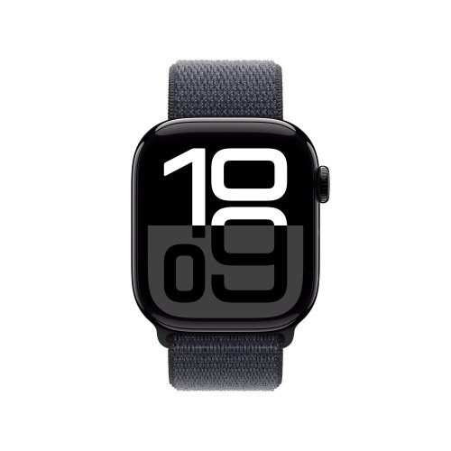 Смарт годинник Apple Watch Series 10 GPS 42mm Jet Black Aluminum Case w. Ink Sport Loop **