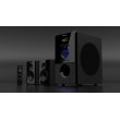 Акустична система 2.1 REAL-EL M-555, Black (55Вт, Bluetooth, FM-тюнер, USB/SD, ПДУ)