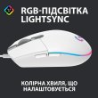 Миша ігрова дротова Logitech G102 Lightsync USB White (910-005824)