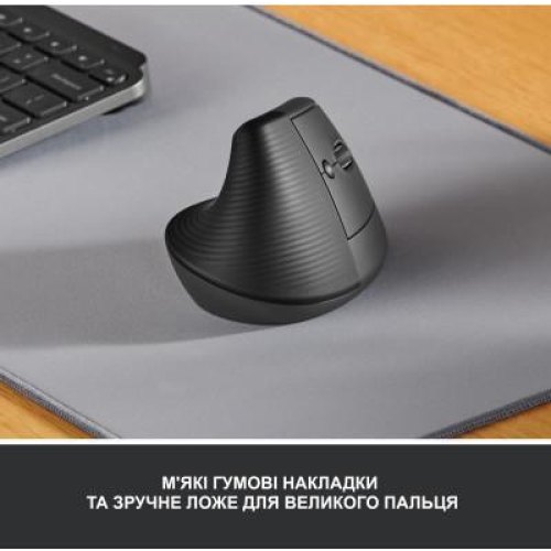 Миша бездротова Logitech Lift Vertical Ergonomic Wireless/Bluetooth Graphite(910-006473)