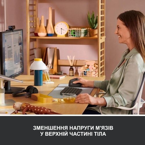 Миша бездротова Logitech Lift Vertical Ergonomic Wireless/Bluetooth Graphite(910-006473)