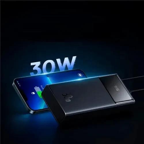 Зовнішній акумулятор Powerbank Baseus Star-Lord Digital Display Fast Charging Power Bank 30000mAh 30W, Cluster Black