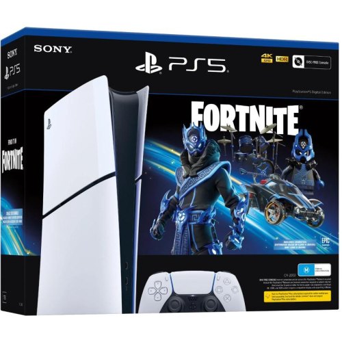Стаціонарна ігрова приставка Sony PlayStation 5 Slim Digital Edition 1TB Fortnite Cobalt Star Bundle (1000045170)           Новинка