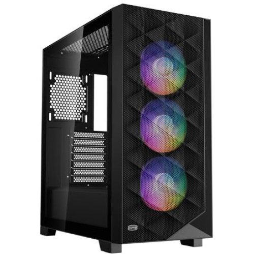 Корпус PcCOOLER CPS, без БЖ, E-ATX/ATX/Micro ATX/Mini-ITX, чорний (C3D510 BK ARGB)