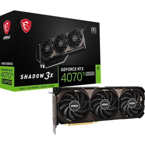 Відеокарта MSI GeForce RTX 4070 Ti SUPER 16G SHADOW 3X OC