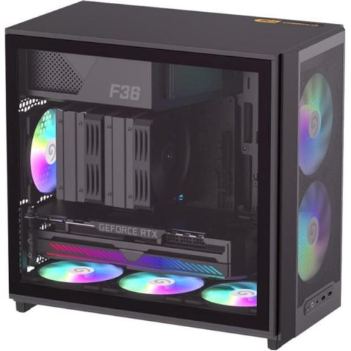 Корпус GAMEMAX, Micro ATX, без БЖ, Mini Tower, чорний (F36 BK)