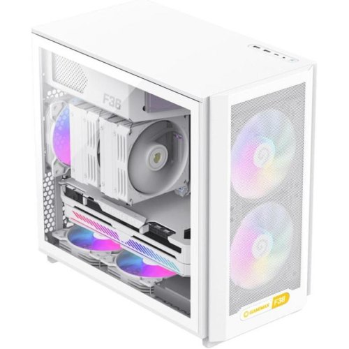 Корпус GAMEMAX, Micro ATX, без БЖ, Mini Tower, білий (F36 WH)