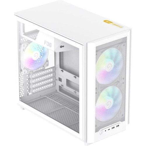 Корпус GAMEMAX, Micro ATX, без БЖ, Mini Tower, білий (F36 WH)