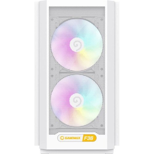 Корпус GAMEMAX, Micro ATX, без БЖ, Mini Tower, білий (F36 WH)