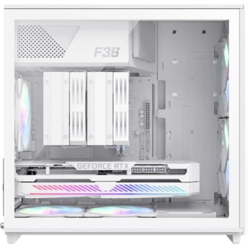 Корпус GAMEMAX, Micro ATX, без БЖ, Mini Tower, білий (F36 WH)