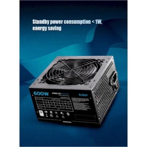 Блок живлення PcCooler 600W, 80+, OTP/OPP/OVP/UVP/SCP (HW600-NP)