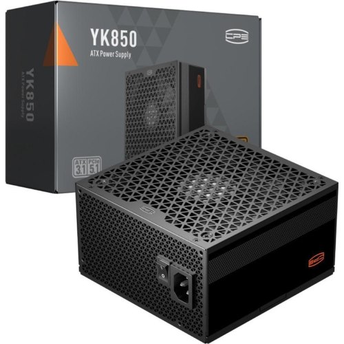 Блок живлення PcCooler 850W YK850, 80+ BRONZE, 12V-2x6 ATX 3.1 (P5-YK850-B1FWBK1-EU)