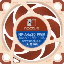 Вентилятор для корпусу Noctua, 40мм, SSO2, 5000 об/хв, 8.5-14.9 дБ, бежевий/коричневий (NF-A4x20 PWM)