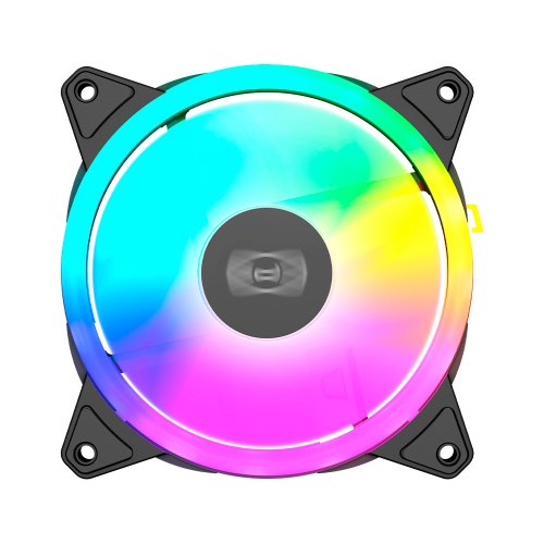 Вентилятор для корпусу PCCOOLER F3 T120 ARGB, 120мм, HB, 500-1800 об/хв, 21.6 дБ, чорний (F3 T120 ARGB Black)