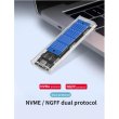 Зовнішня кишеня Dynamode для M.2 SSD NVMe/SATA, USB 3.2 GEN2 Type-C, пластик (DM-CAD-SSD09)