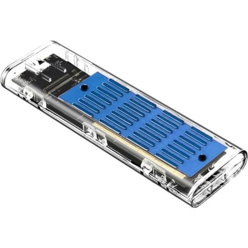 Зовнішня кишеня Dynamode для M.2 SSD NVMe/SATA, USB 3.2 GEN2 Type-C, пластик (DM-CAD-SSD09)