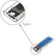 Зовнішня кишеня Dynamode для M.2 SSD NVMe/SATA, USB 3.2 GEN2 Type-C, пластик (DM-CAD-SSD09)
