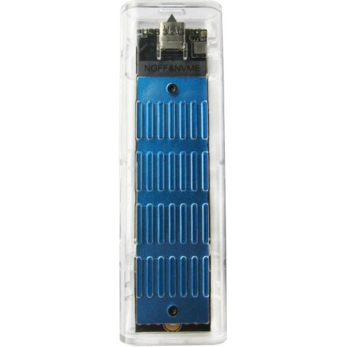 Зовнішня кишеня Dynamode для M.2 SSD NVMe/SATA, USB 3.2 GEN2 Type-C, пластик (DM-CAD-SSD09)