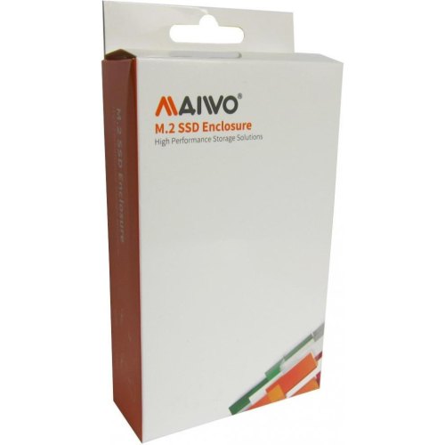 Зовнішня кишеня Maiwo для M.2 SSD NVMe/SATA, USB 3.1 GEN2 Type-C, алюміній (K1689)