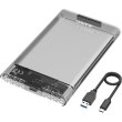 Зовнішня кишеня Maiwo для 2.5 SATA/SSD HDD, USB 3.0, пластик (K2510B)