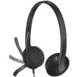 Навушники дротові Logitech H340 USB, з мікрофоном, чорні (981-000475)