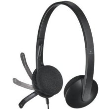 Навушники дротові Logitech H340 USB, з мікрофоном, чорні (981-000475)