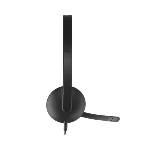 Навушники дротові Logitech H340 USB, з мікрофоном, чорні (981-000475)