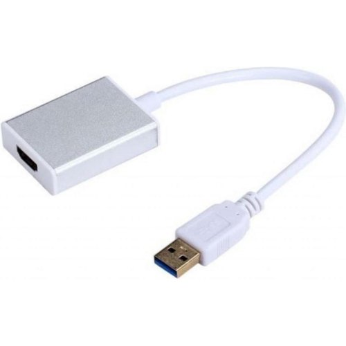 Адаптер Dynamode USB 3.0 - HDMI female, 1920x1080 (USB 3.0), 800x600 (USB 2.0), алюміній (USB3.0-HDMI bulk)