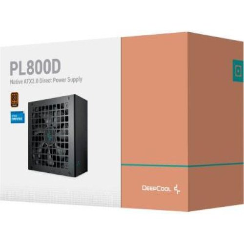 Блок живлення Deepcool PL 800W, 80+BRONZE, ATX3.0 (PL800D)(R-PL800D-FC0B-EU)